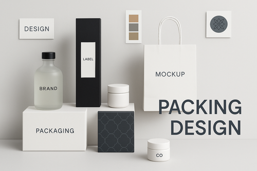 Creative cover picture for packing design service