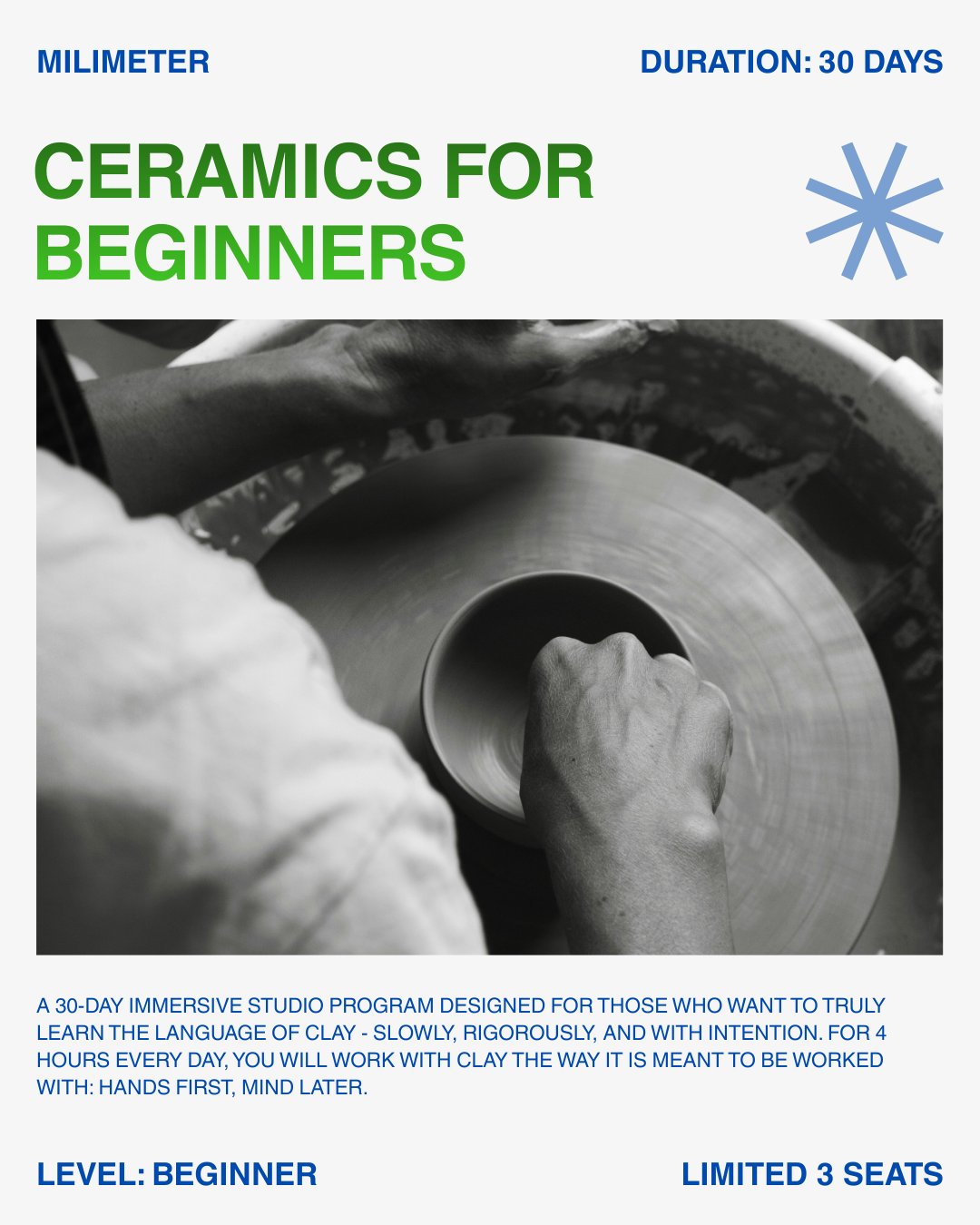 1-Week Ceramic Intensive: "The Potter’s Sprint"